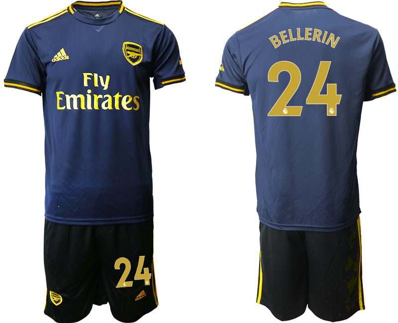 Men 2019-2020 club Arsenal away #24 blue Soccer Jerseys